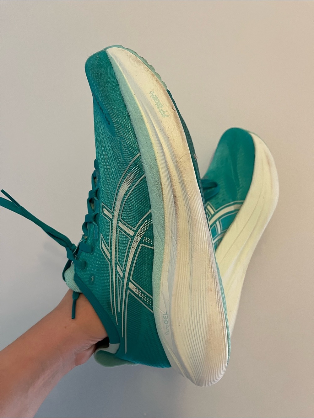 Asics GEL-NIMBUS 27 Wave
Teal/Illuminate Mint Sz 9 - Picture 6 of 15